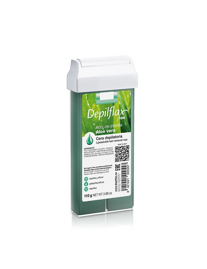 Depilflax Roll-On with Iridescent Pigments Aloe Vera - 20x110 g