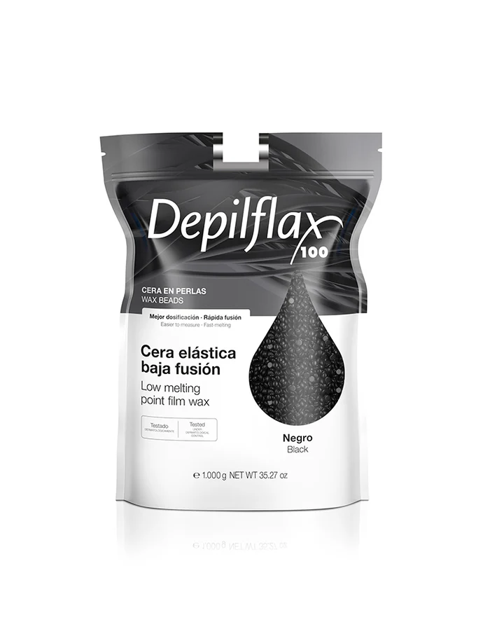 Depilflax Elastic Film Wax Pearls Black - 1 kg