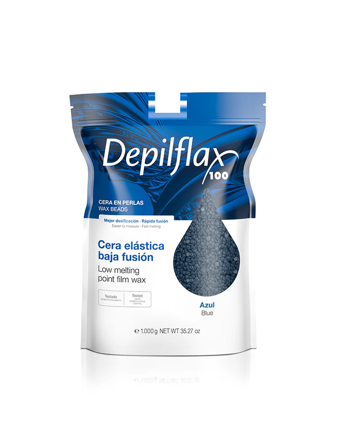 Depilflax Elastic Film Wax Pearls Blue - 1 kg