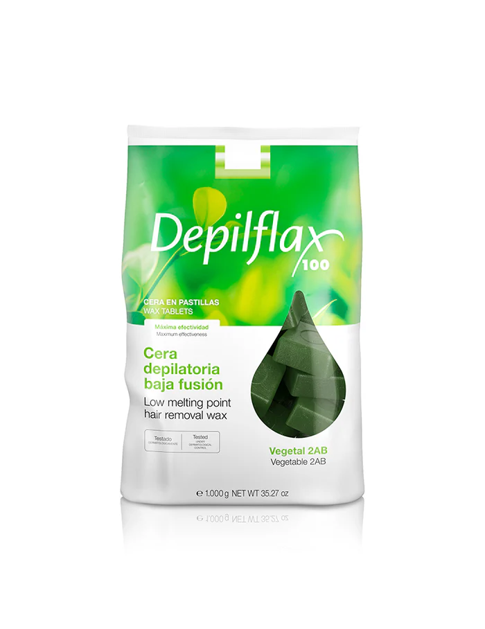 Depilflax Crystalline Wax Tablets 4AB Green Vegetable - 1 kg