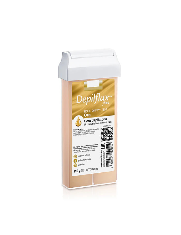 Depilflax Roll-On with Iridescent Pigments Gold - 20x110 g