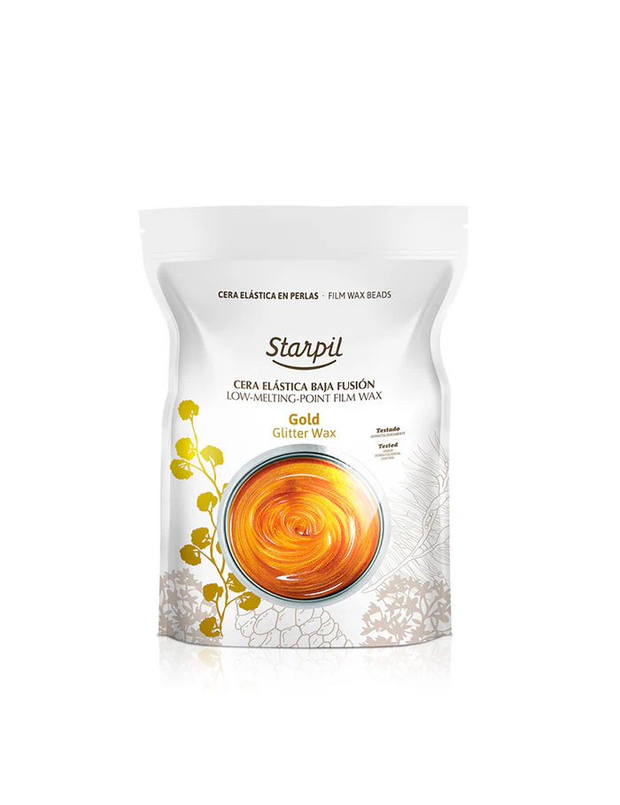Starpil Glitter Wax Gold Beads - 1 Kg